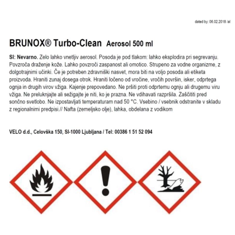 SPREJ BRUNOX TURBO CLEAN - 500ml