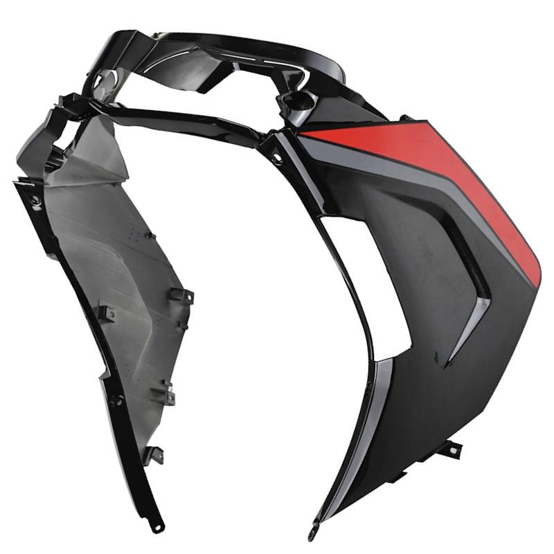 SPODNJI DEL MASKE ZNEN F11 - ČRNA RDEČA