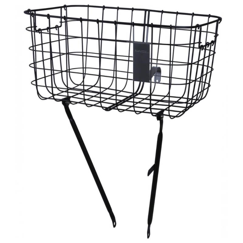 KOŠARA Z NOSILCI BASIL ROBIN - SPREDNJA ČRNA