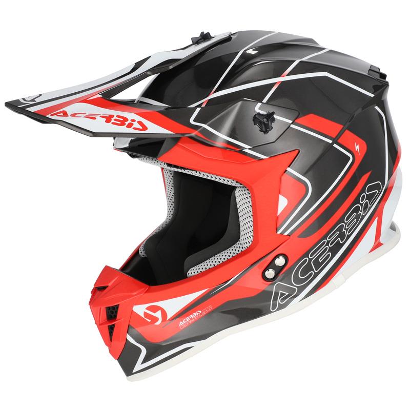 KROS ČELADA ACERBIS LINEAR - SIVA / RDEČA