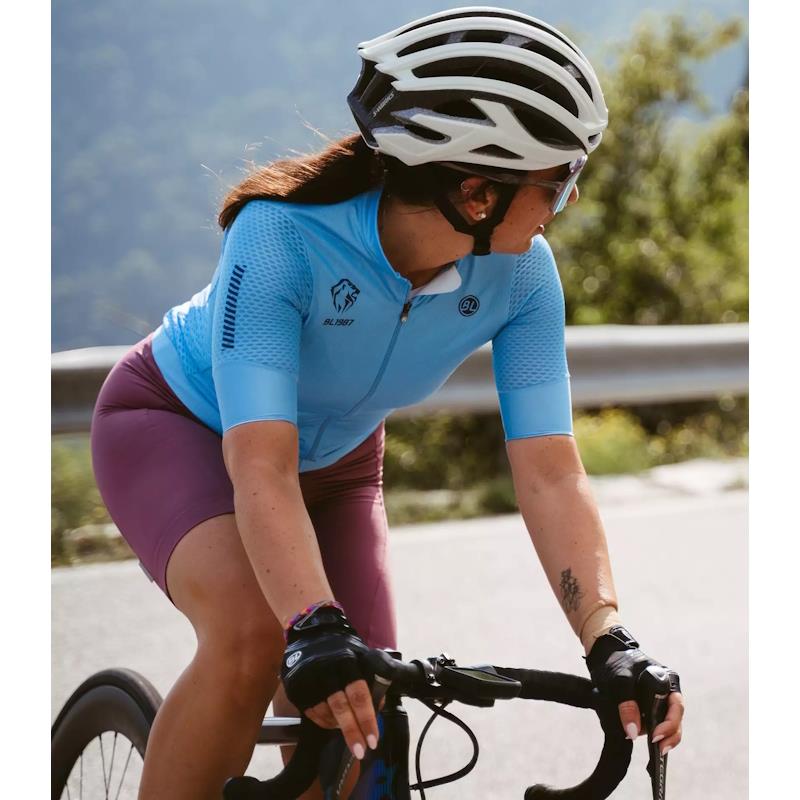 ŽENSKA MAJICA BICYCLE LINE SESTO G1 - MODRA