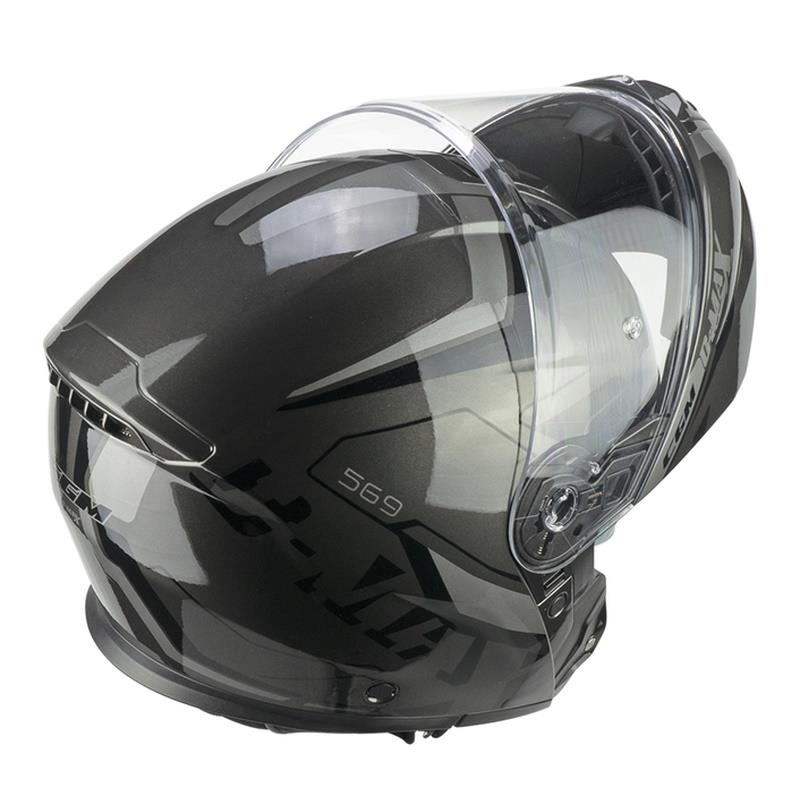 PREKLOPNA ČELADA CGM C-MAX CITY - ČRNA