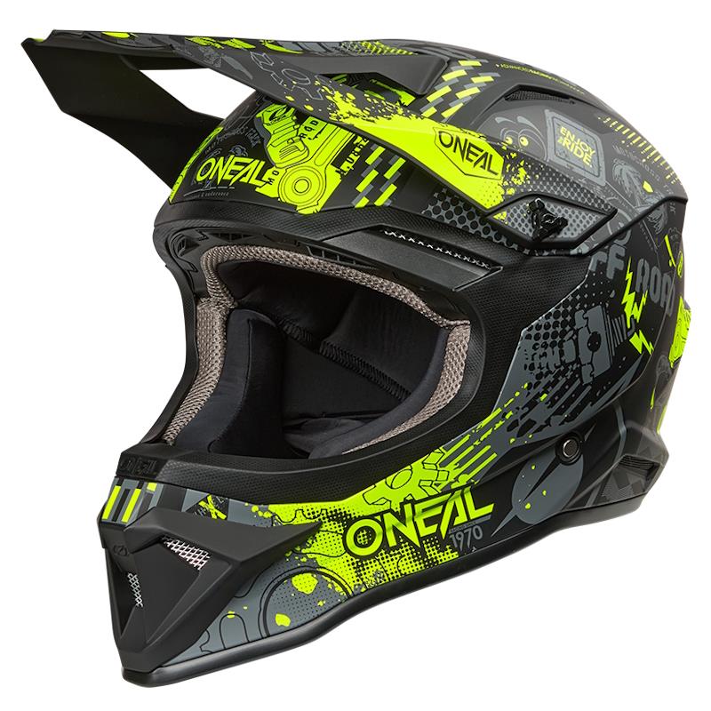 OTROŠKA ČELADA ONEAL 1SRS VIBRANT KID - ČRNA / RUMENA