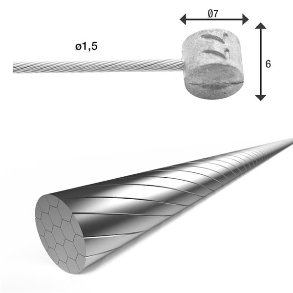 ŽICA ZAV. BOX=100 1,5mm D=2250mm EX.SMO