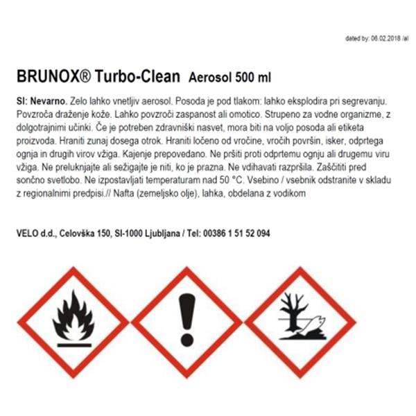 SPREJ BRUNOX TURBO CLEAN - 500ml