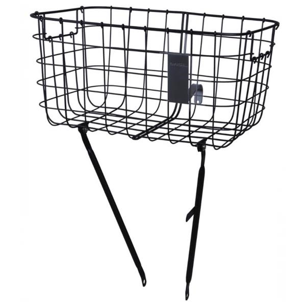 KOŠARA Z NOSILCI BASIL ROBIN - SPREDNJA ČRNA