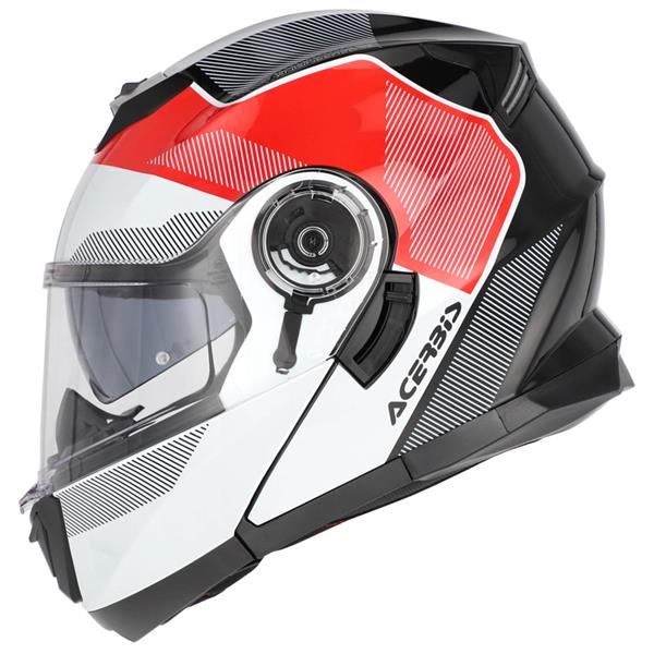 PREKLOPNA ČELADA ACERBIS SEREL 22.06 - BELA / RDEČA