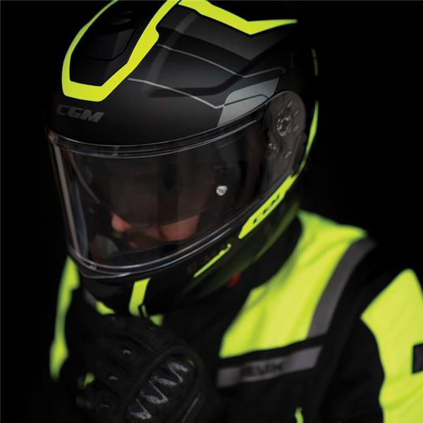 PREKLOPNA ČELADA CGM C-MAX CITY - RUMENA