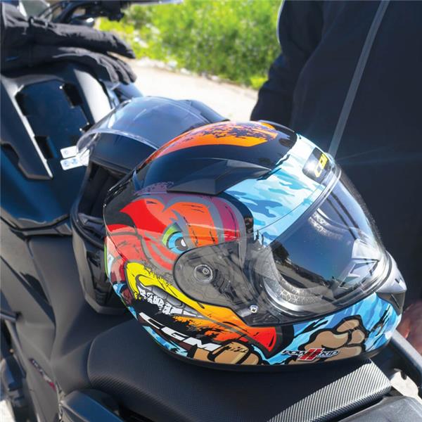 OTROŠKA ČELADA CGM LUCKY BOXER - VEČBARVNA