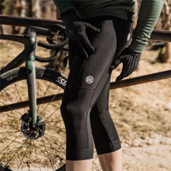 ZIMSKE 3/4 HLAČE BICYCLE LINE FIANDRE S2 - ČRNE