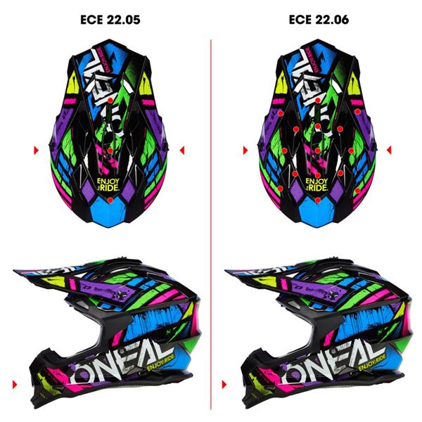 ČELADA ONEAL 2SRS GLITCH - VEČBARVNA