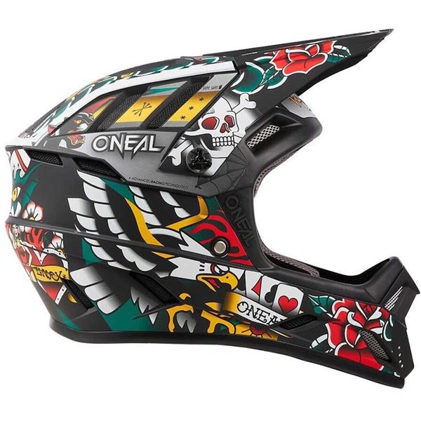 ČELADA ONEAL BACKFLIP INKED - VEČBARVNA