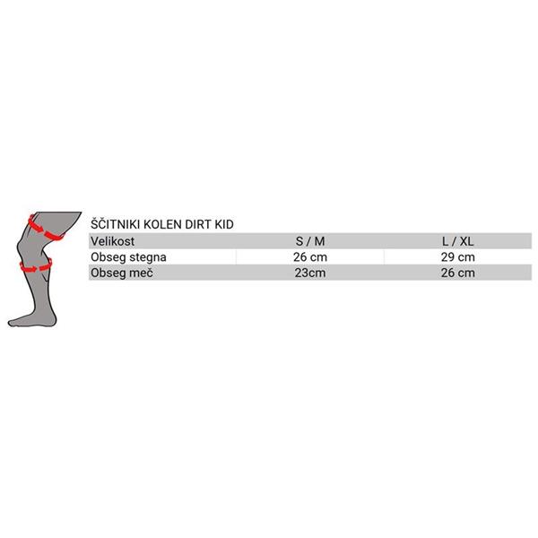 OTROŠKI ŠČITNIKI KOLEN ONEAL DIRT KID - ČRNI