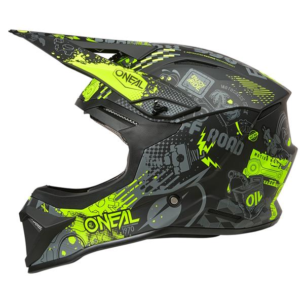 OTROŠKA ČELADA ONEAL 1SRS VIBRANT KID - ČRNA / RUMENA