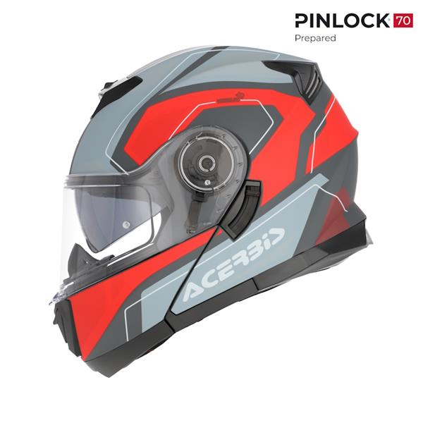 PREKLOPNA ČELADA ACERBIS SEREL 2206 - RDEČA