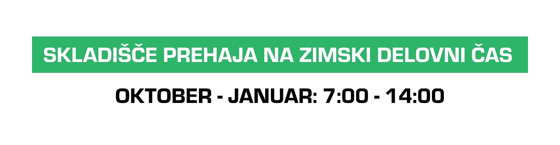 Banner zimski delovni čas